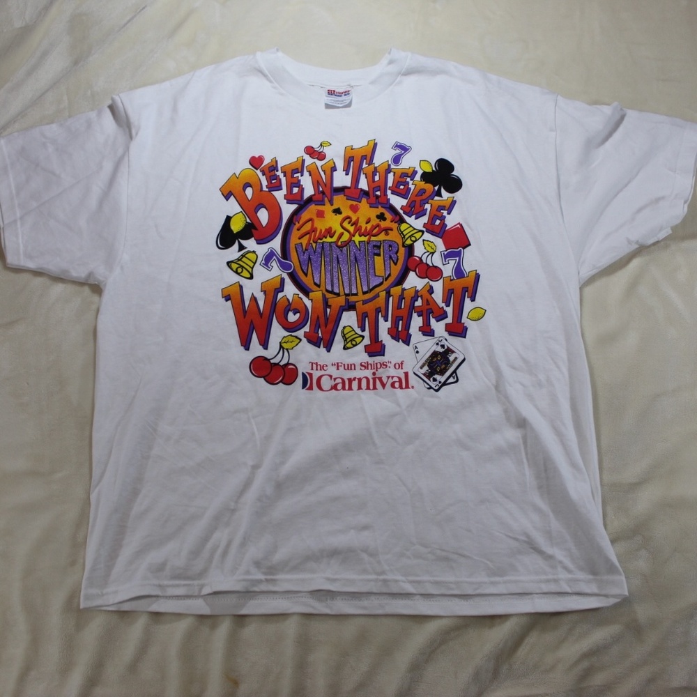 Vintage 90s Carnival Cruise Ship Winner T-Shirt